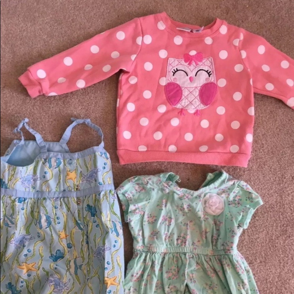 12-18 mos. girl clothing lot. Pants. Tops